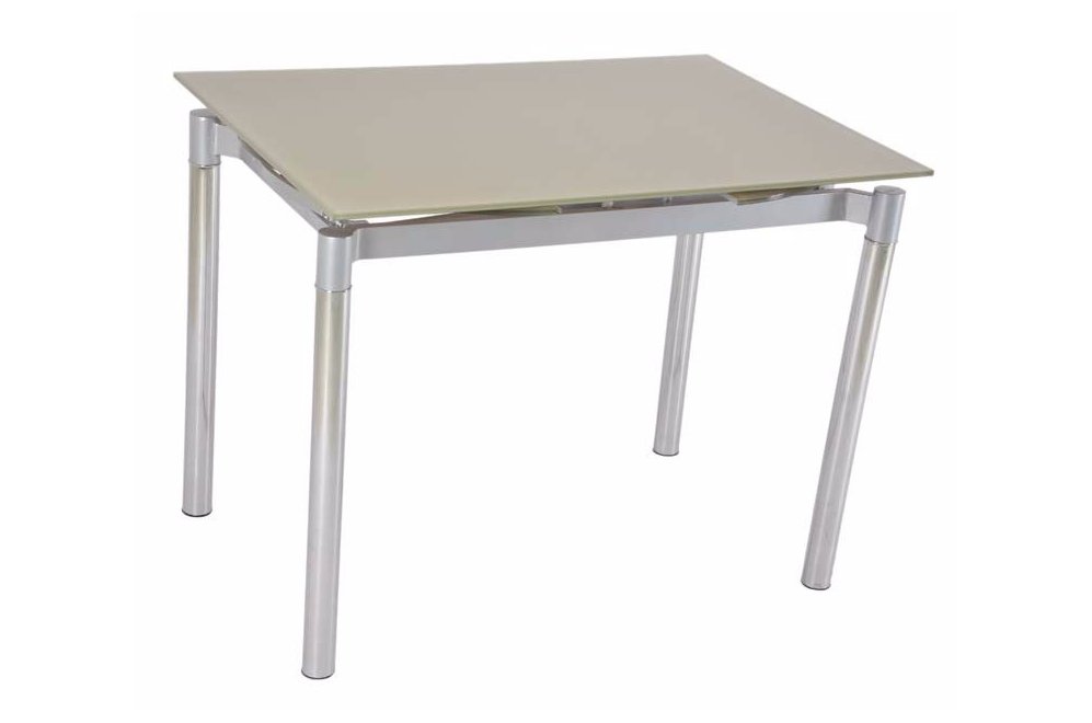 Стол стеклянный TL-1128B раскладной beige (mg028)