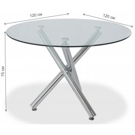 Стеклянный стол LH-01(120)