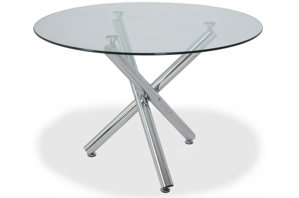 Стол стеклянный LH-01(120) прозрачный