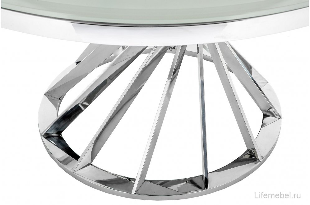 Стол Twist steel / white