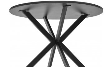 Стеклянный стол Вега D100 черный