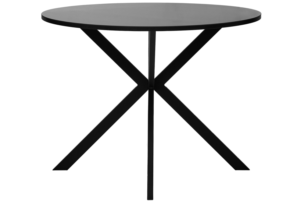 Стеклянный стол Вега D100 черный