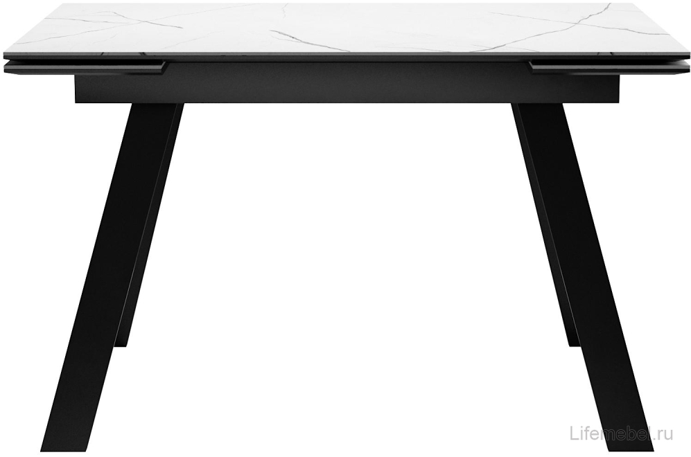 Стол DikLine SKL140 белый мрамор / черный
