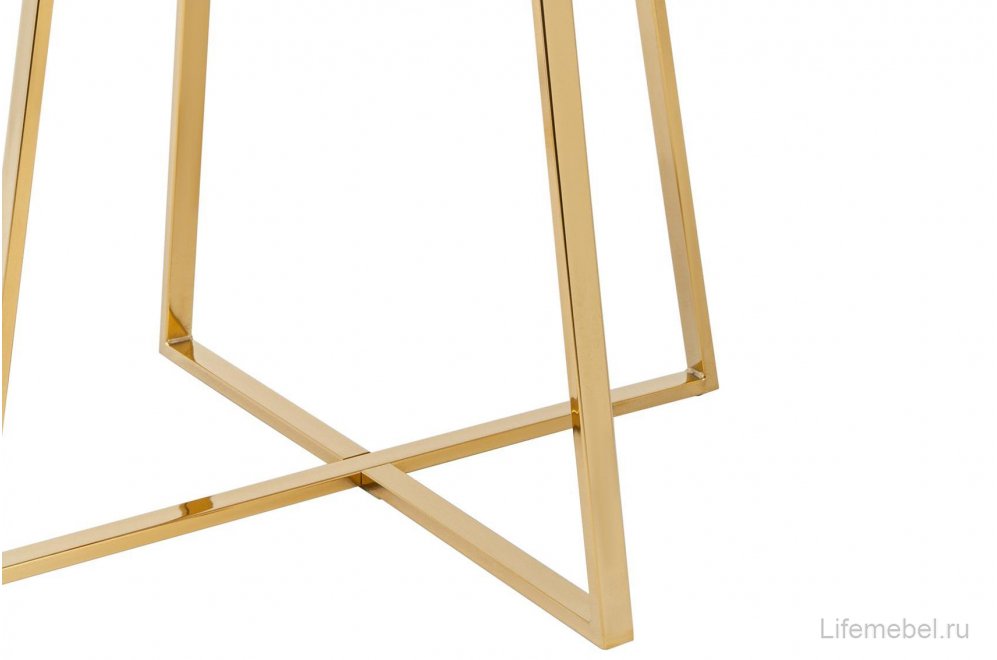 Стол Джонсон 100 белый / золото