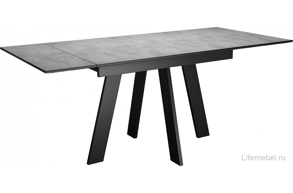 Стол Wings северный камень / черный