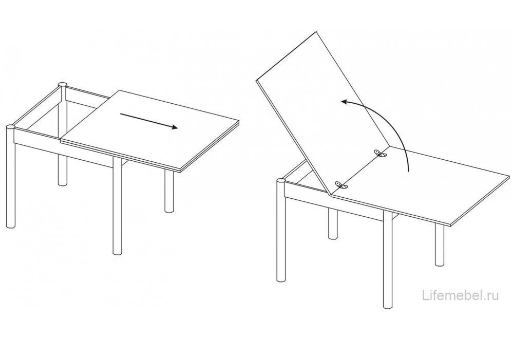 Стол обеденный СО-2м беленый дуб 5