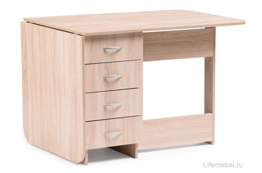 Стол-книжка Глория 606 М с ящиками дуб сонома