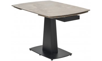 Керамический стол Balde 120 gloss amber jade solid ceramic / black