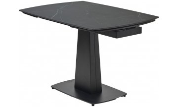 Керамический стол Balde 140 matt black marble solid ceramic / black