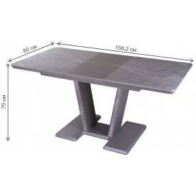 Стол на тумбе Блюз ПР-1 КРМ 87 СМ 03-1 СМ/87