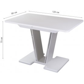 Стол на тумбе Румба ПР-1 КМ 04 БЛ 03-1 БЛ