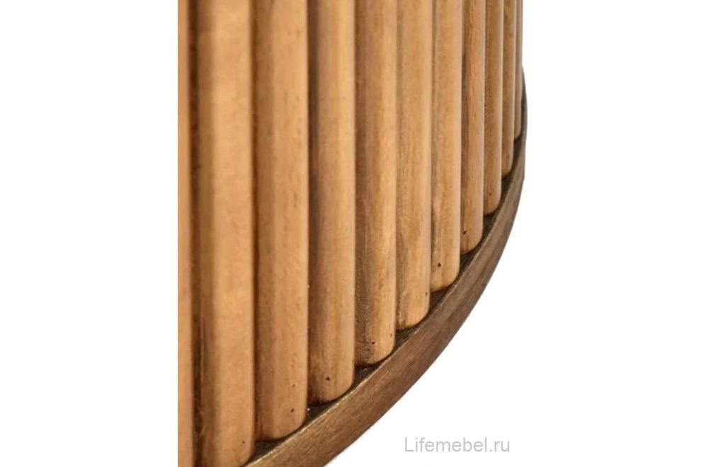 Керамический стол Bruno белый мрамор / ореховый