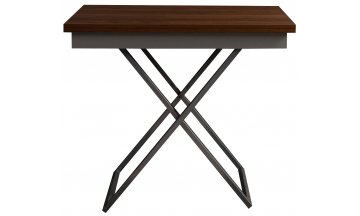 Стол-трансформер Apollo D97/S59 миланский орех / серебро