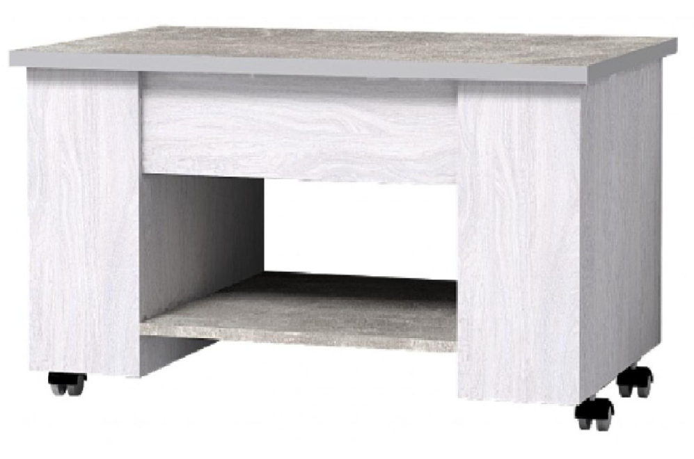 Стол-трансформер Леон 219 ясень анкор светлый / ателье светлый