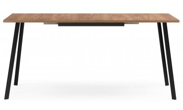Деревянный стол Кортни 117 (157) x 77 дуб крафт золотой / черный матовый