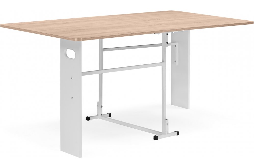 Стол-книжка Стим белый / дуб сонома