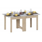 дуб сонома / белый