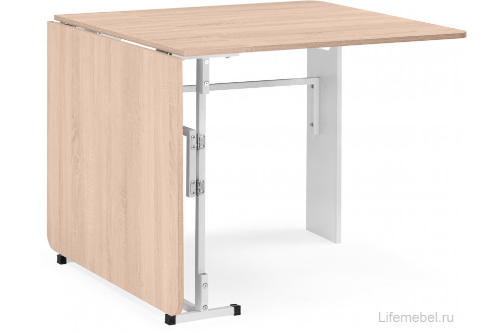 Стол-книжка Стим белый / дуб сонома