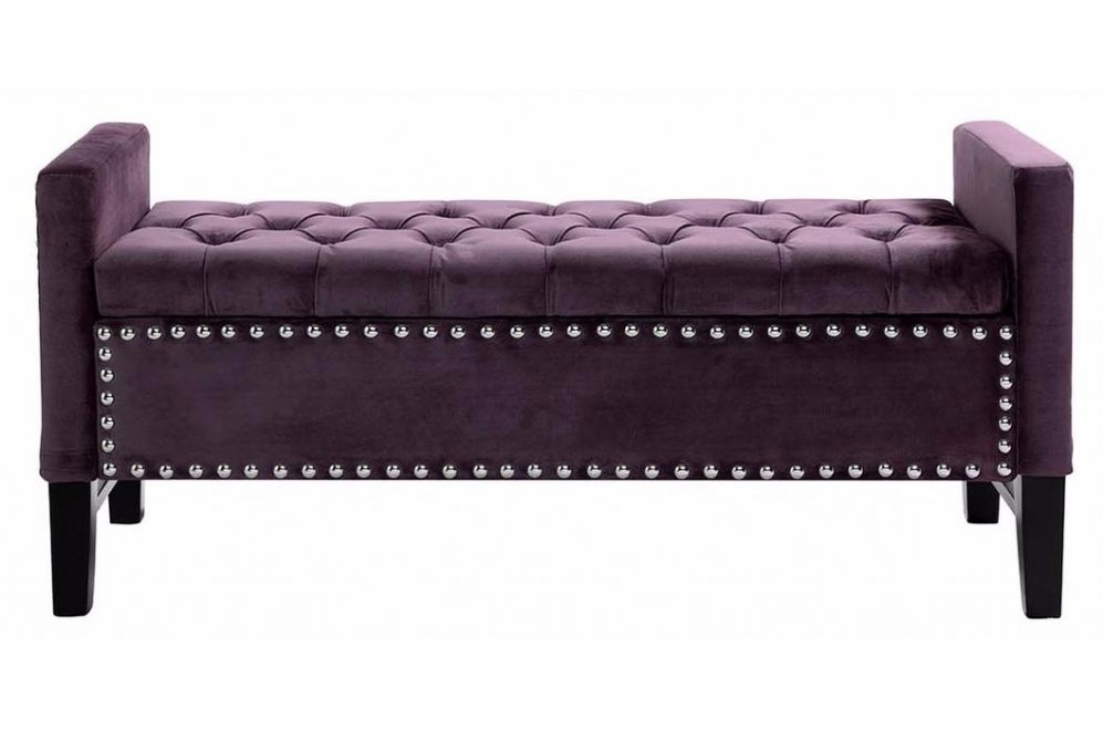 Банкетка Alice 5825 открывающаяся фиолетовая