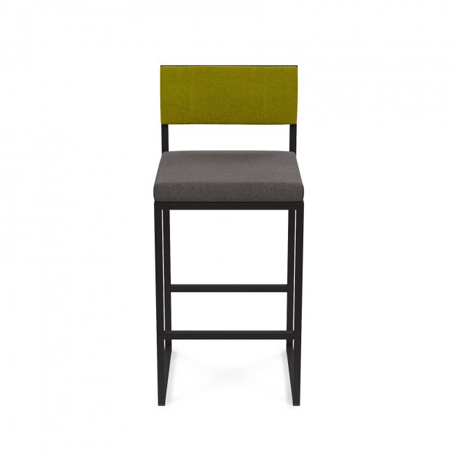 Барный стул Барнс-65 (400*400*650/900) grey lunar/NEW kiwi/черный