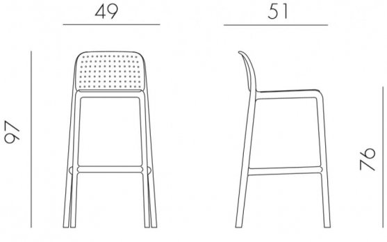 Барный стул 003/4034400000 белый