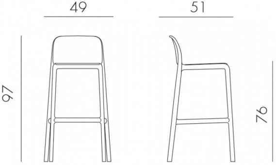 Барный стул 003/4034602000 антрацит