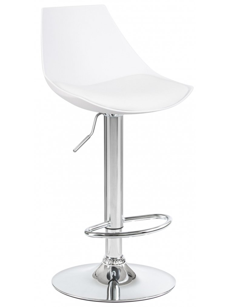 Барный стул Rocky белый / хром