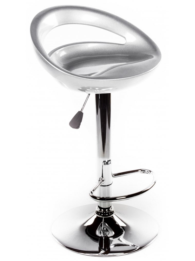 Барный стул Alfa серебристый