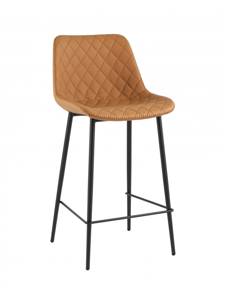 Барный стул Аркен, экокожа, коричневый