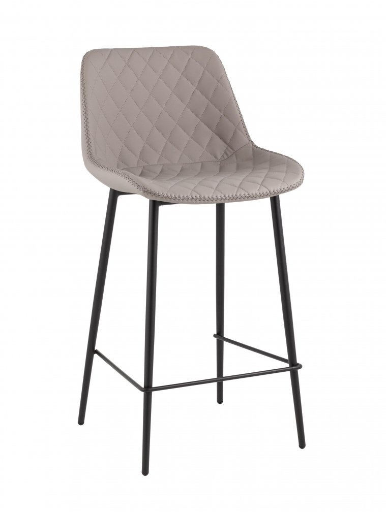 Барный стул Аркен, экокожа, серый