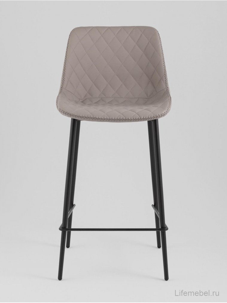 Барный стул Аркен, экокожа, серый