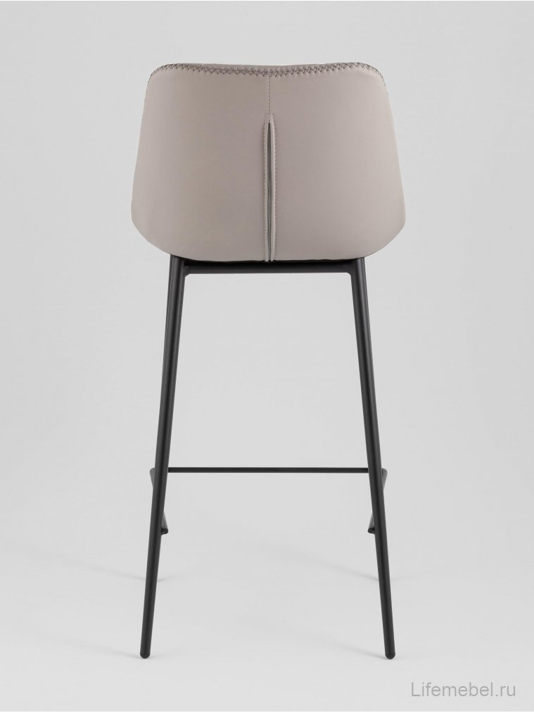 Барный стул Аркен, экокожа, серый