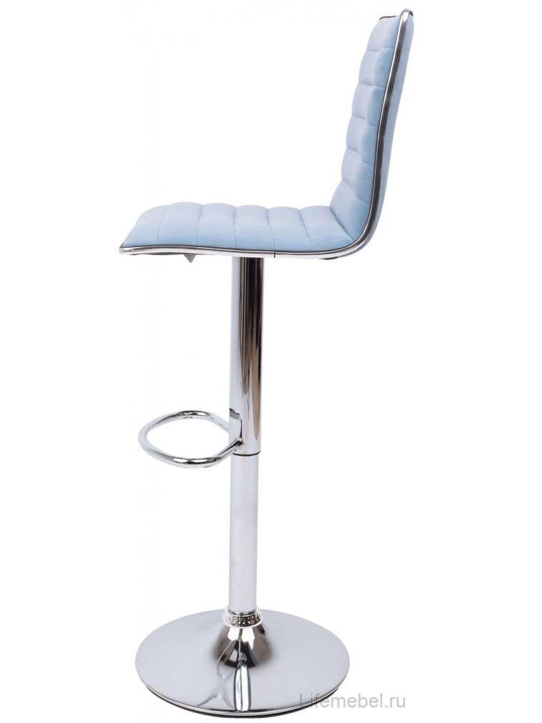Барный стул Capri велюр пыльный голубой