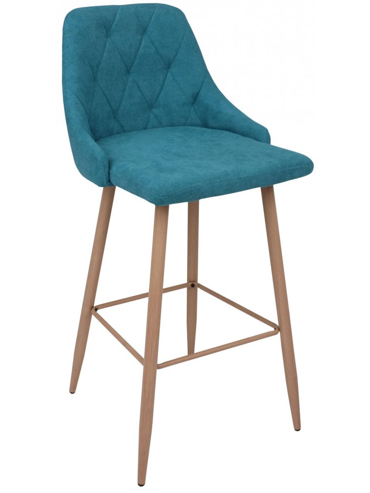 Барный стул Lara ткань бирюзовый