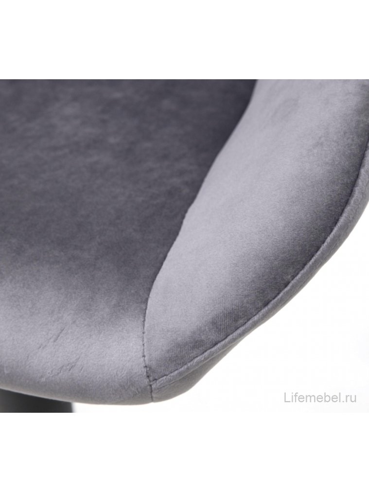 Барный стул Lisbon велюр темно-серый