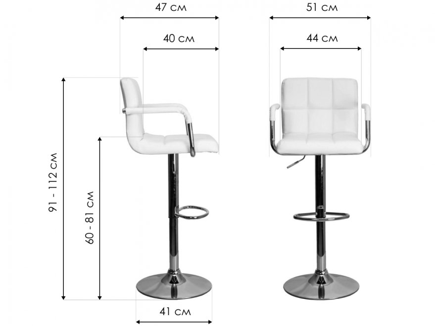 Барный стул Oregon экокожа черный