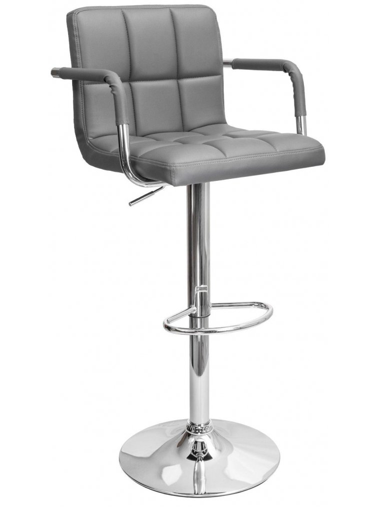 Барный стул Oregon экокожа серый