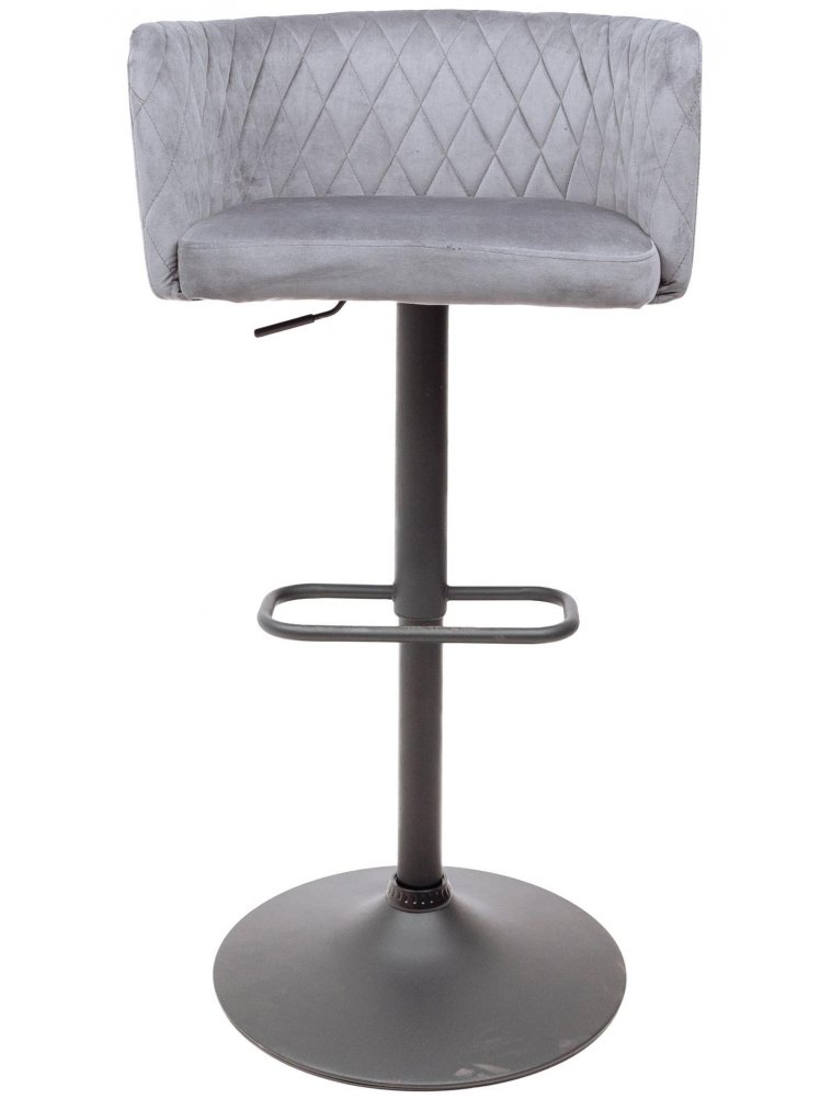 Барный стул Saba велюр темно-серый