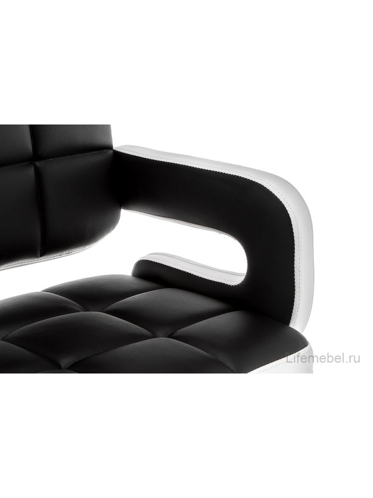 Барный стул Bent черный / белый