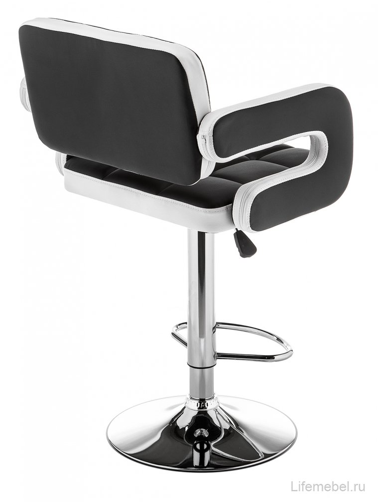 Барный стул Bent черный / белый