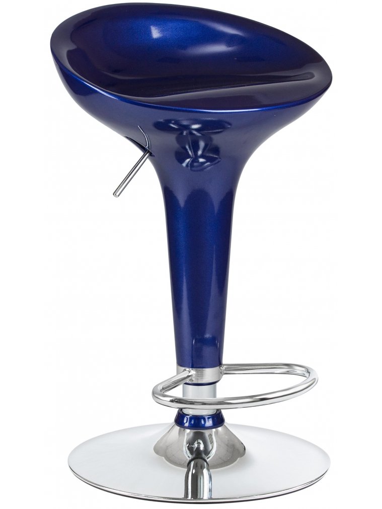 Барный стул 1004-LM Bomba синий металлик / хром