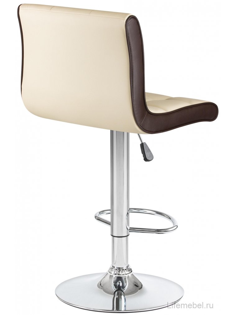 Барный стул 5006-LM Candy кремово-коричневый / хром