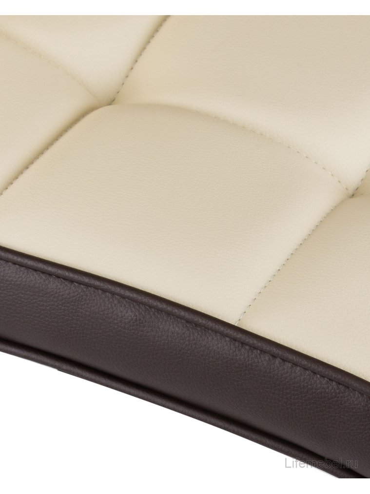 Барный стул 5006-LM Candy кремово-коричневый / хром