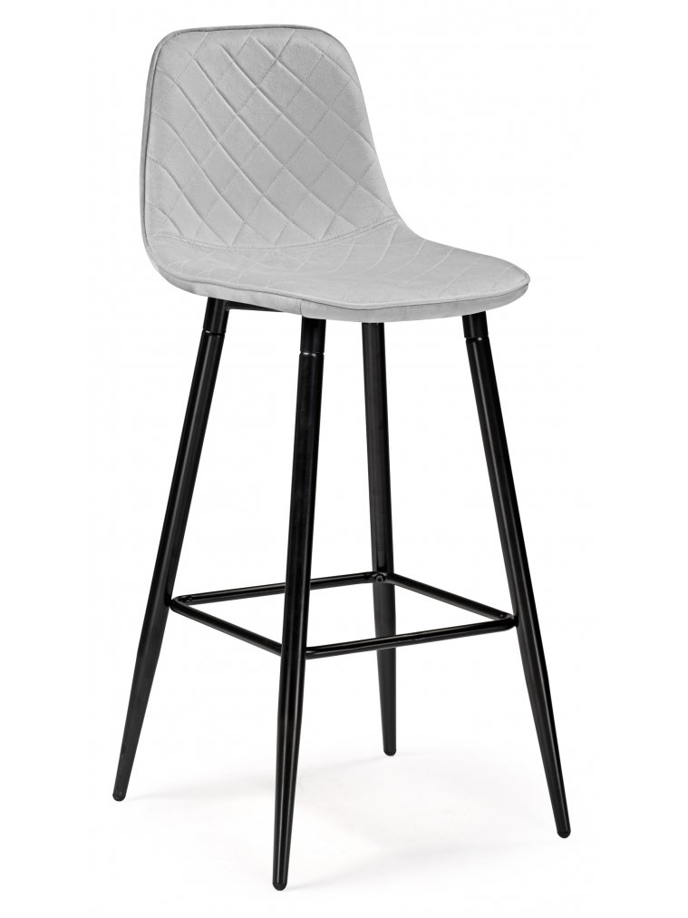 Барный стул Capri light gray / black