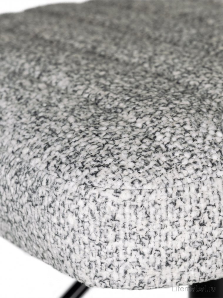 Барный стул Charly Black светло-серый твид / черный