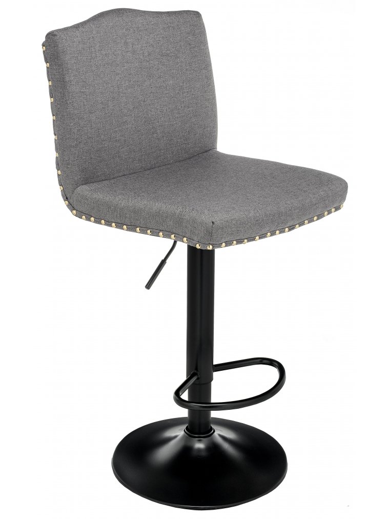 Барный стул Crown grey fabric