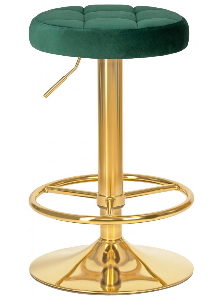 Барный стул Dobrin Bruno велюр зеленый MJ9-88 / gold