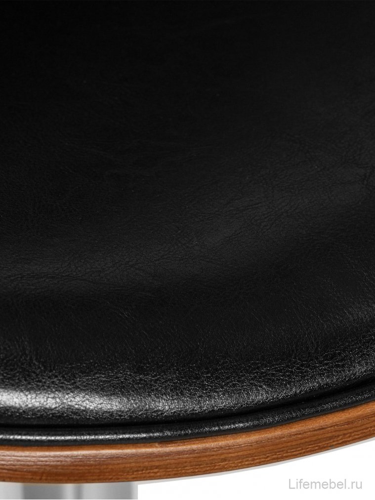 Барный стул Karter коричневое дерево / черный