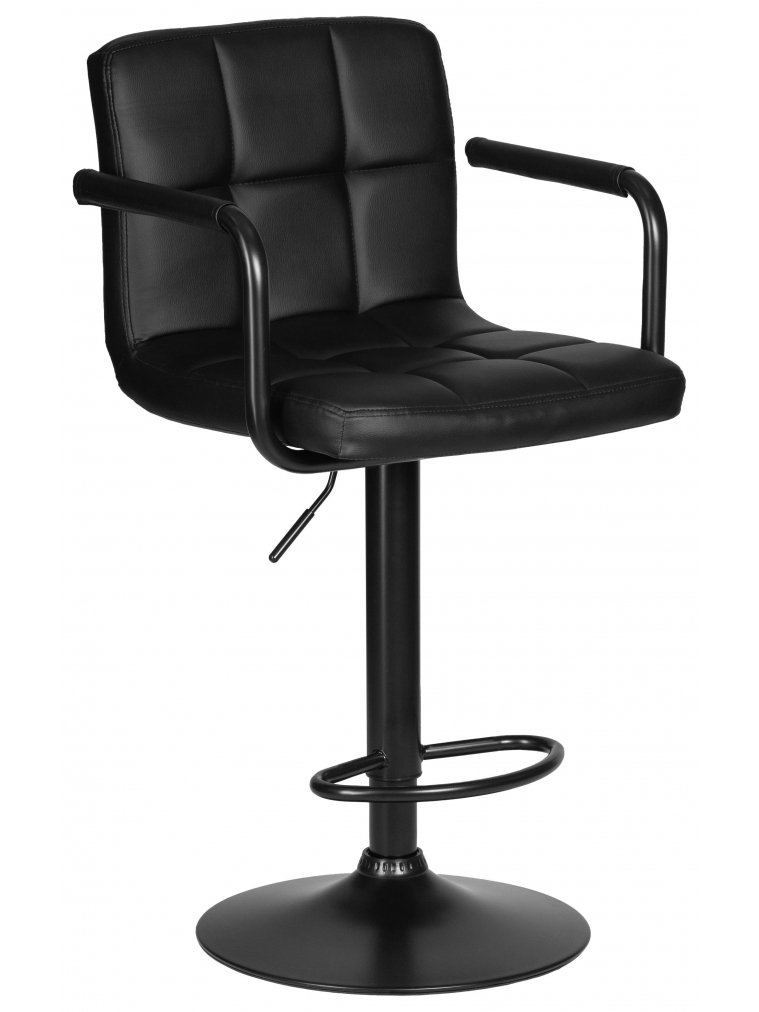 Барный стул Dobrin Kruger arm black черный