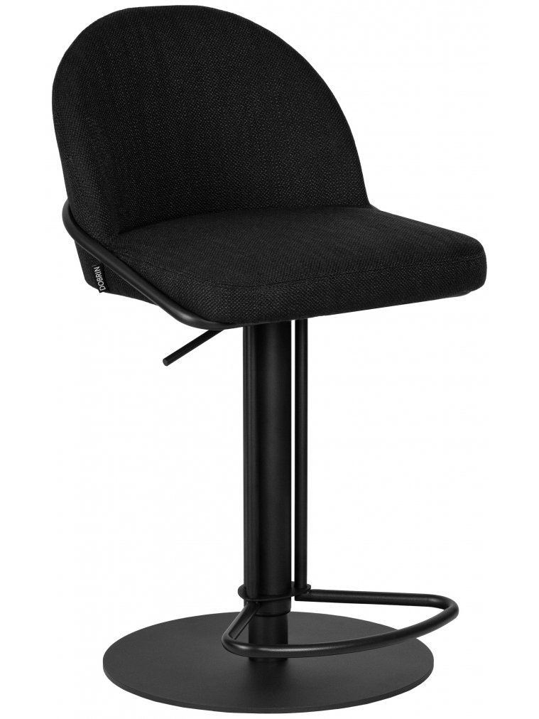 Барный стул Dobrin Oliver черная ткань SLR-10